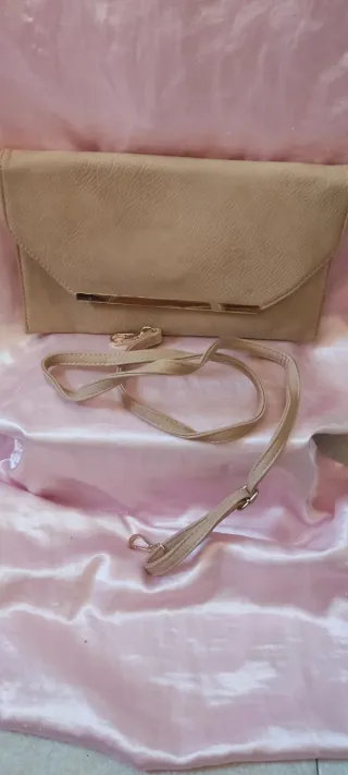 Bolso de fiesta beige