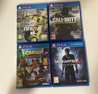 PS4 Slim 500GB + mando + 4 juegos originales