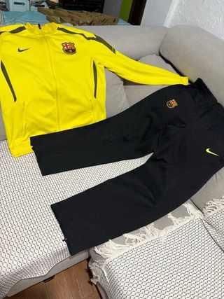 Chándal FC Barcelona Nike Amarillo y Negro