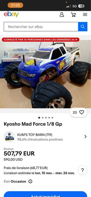 Kyosho Mad Force Pro 4x4 Coche teledirigido gasoli