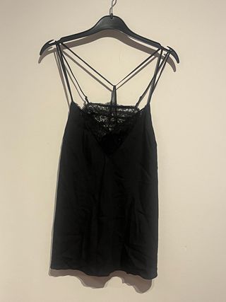 Blusa Oysho encaje tirantes M