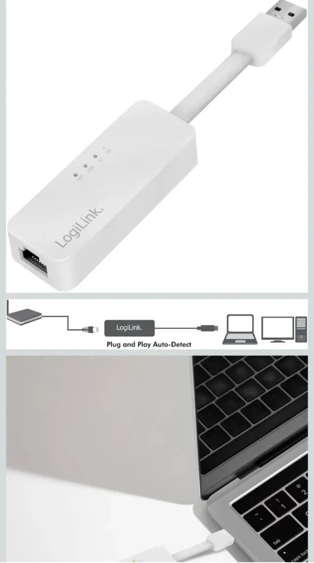 Adaptador USB 2.0 a Ethernet 10/100 LogiLink