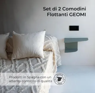 Set 2 Comodini da parete Miluka