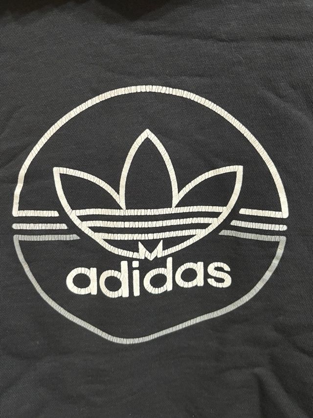 Sudadera Adidas Negra con Logo