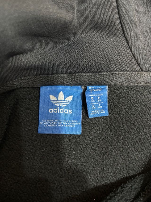 Sudadera Adidas Negra con Logo