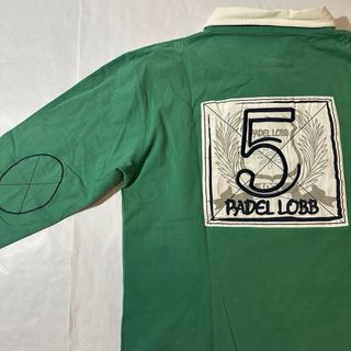 Polo Padel Lobb verde y azul número 5 talla XXL