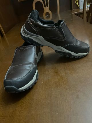 Zapatillas Skechers Marrones Comodas Trabajo