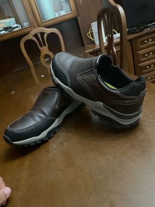 Zapatillas Skechers Marrones Comodas Trabajo