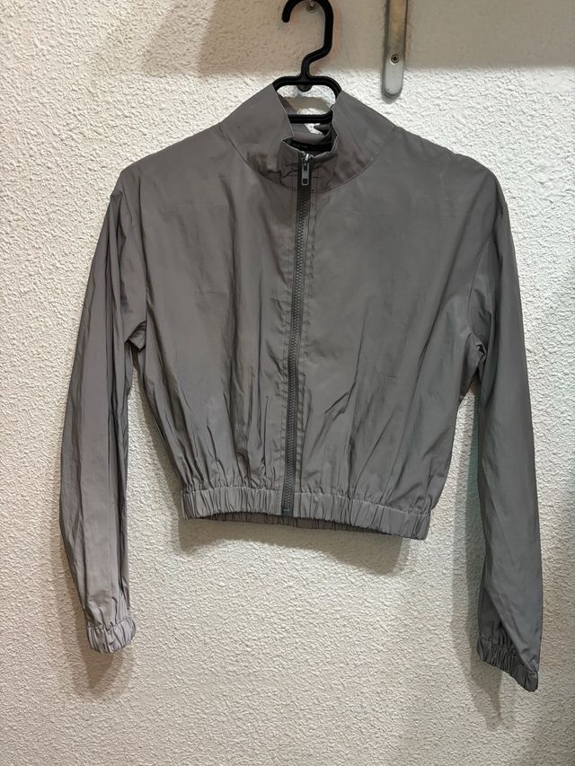 Chaqueta Corta Reflectante Gris