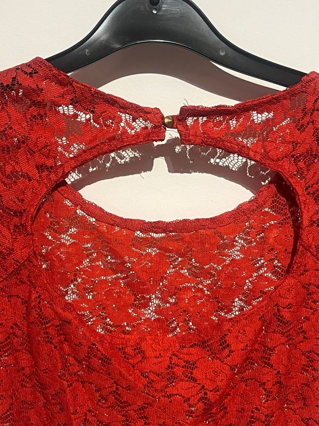 Camiseta encaje Pull and Bear Talla M