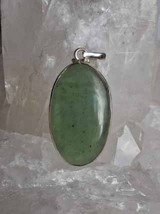 Colgante de Serpentina en Plata de Ley