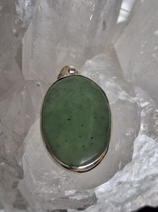 Colgante de Serpentina en Plata de Ley