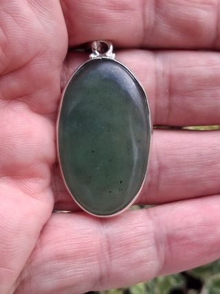 Colgante de Serpentina en Plata de Ley