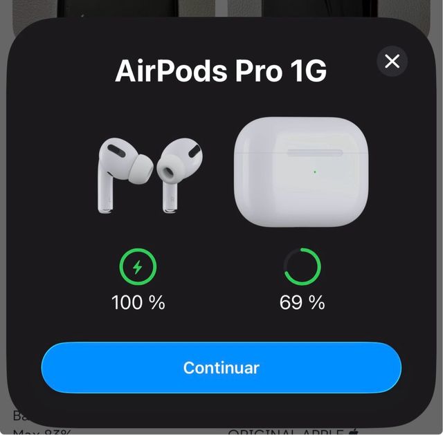 AirPods Pro 1G + Cargador + cable Lightning 