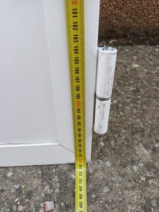 Puerta de aluminio con cristal climalit