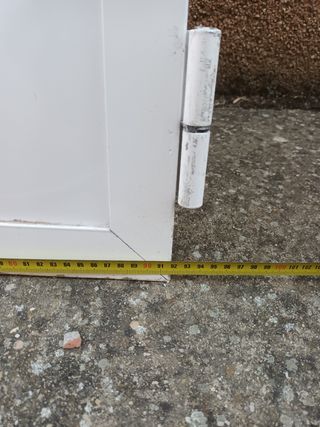 Puerta de aluminio con cristal climalit