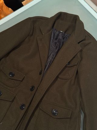 Chaqueta Lana Estilo Montería verde oliva 