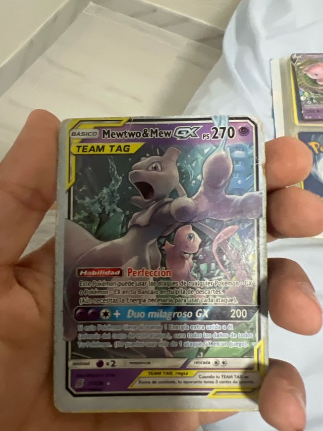 Carta Pokémon Mewtwo & Mew GX TEAM TAG Coleccinist