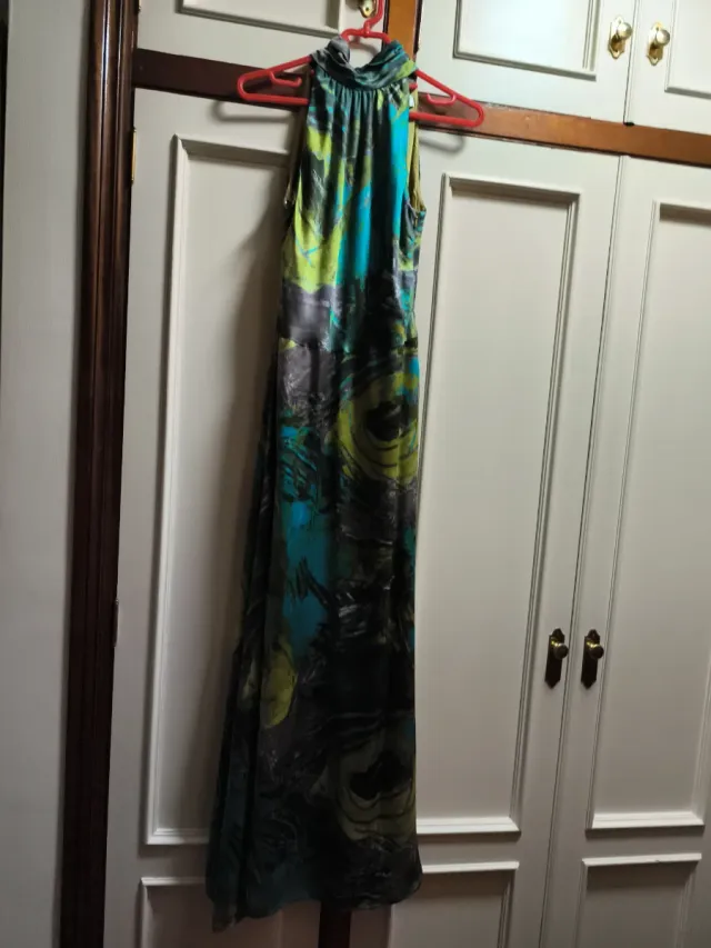 Vestido largo estampado