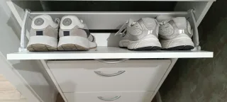 Zapatero fondo reducido blanco 3 compartimentos