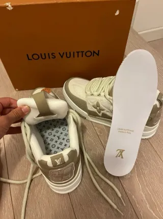 Zapatillas Louis Vuitton Skate Beige/Blanco