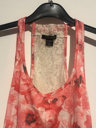 Camiseta tirantes floral encaje XS New Yorker