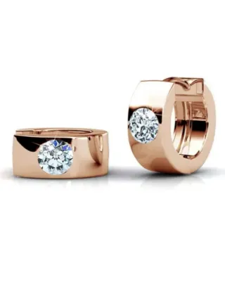 Pendientes ORO BLANCO Y SWAROVSKIS 