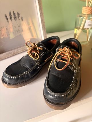 Zapatos náuticos marino piel