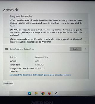 Medion Akoya Portátil Blanco