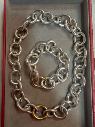 Pulsera Tous eslabones oro y plata