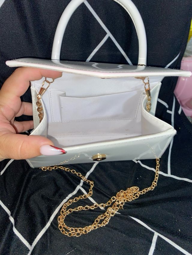Bolso blanco elegante pequeño