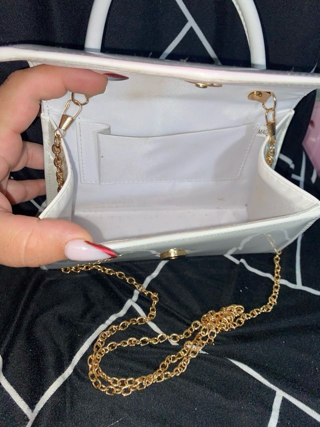 Bolso blanco elegante pequeño
