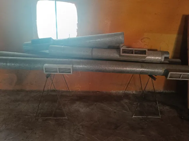 Tubo metálico 20cm diámetro