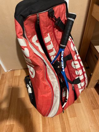 Bolsa de tenis WILSON y raqueta tenis HEAD