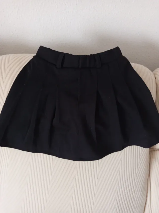 Falda pantalón negra