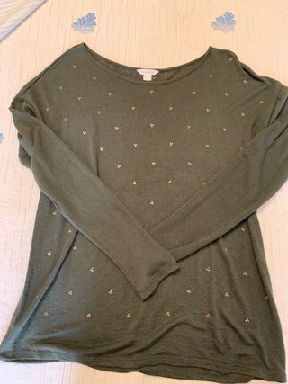 Camiseta Springfield verde con tachuelas