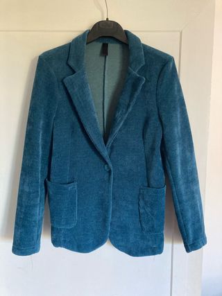 Giacca turchese in viscosa