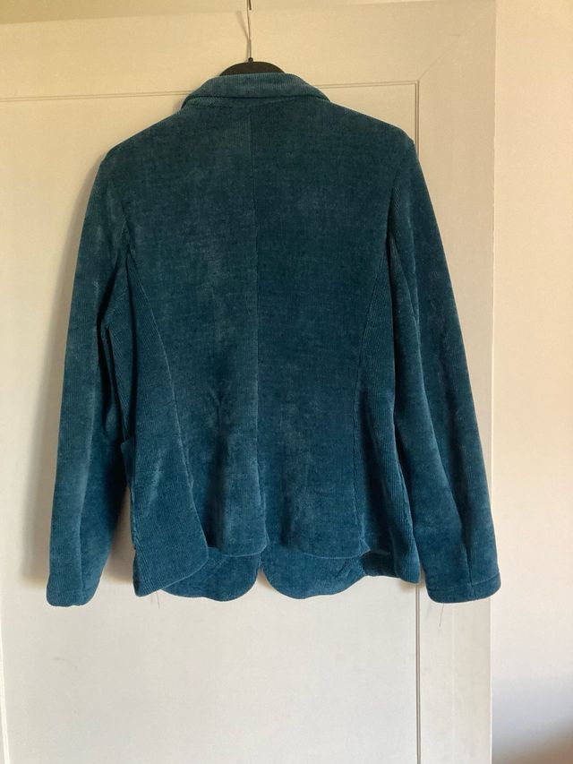 Giacca turchese in viscosa