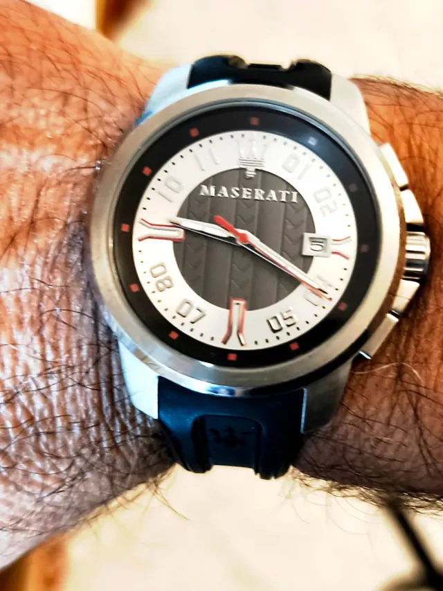 Orologio Maserati Uomo Nero Argento