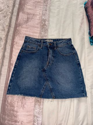 Falda vaquera azul