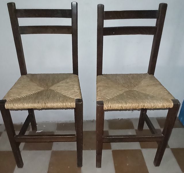 2 Sillas Madera Enea