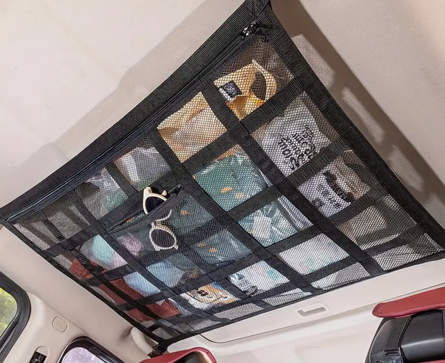 Red organizadora techo coche camper