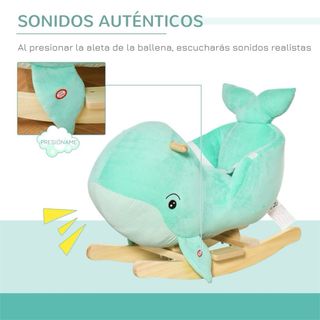 Balena Rocker in peluche
