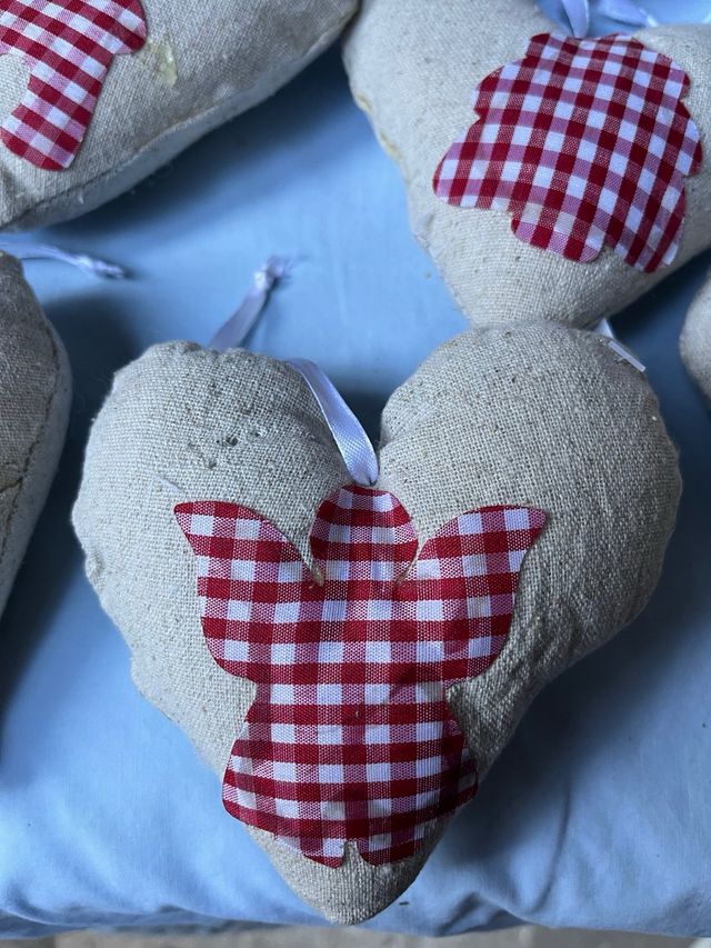 16 Cuori Decorativi Stoffa