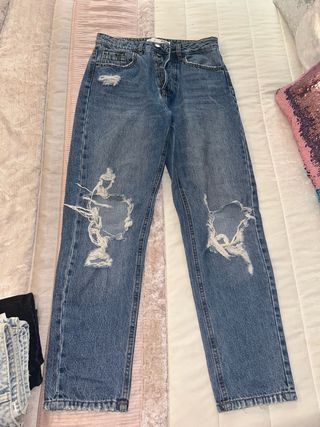 Pantalón vaquero roto azul