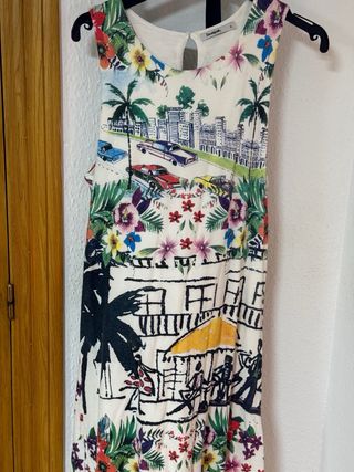 Vestido Desigual Talla M Multicolor