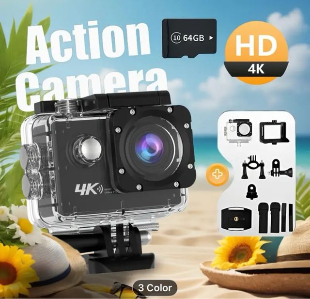 Fotocamera sportiva 4K Wifi grandangolare 16M