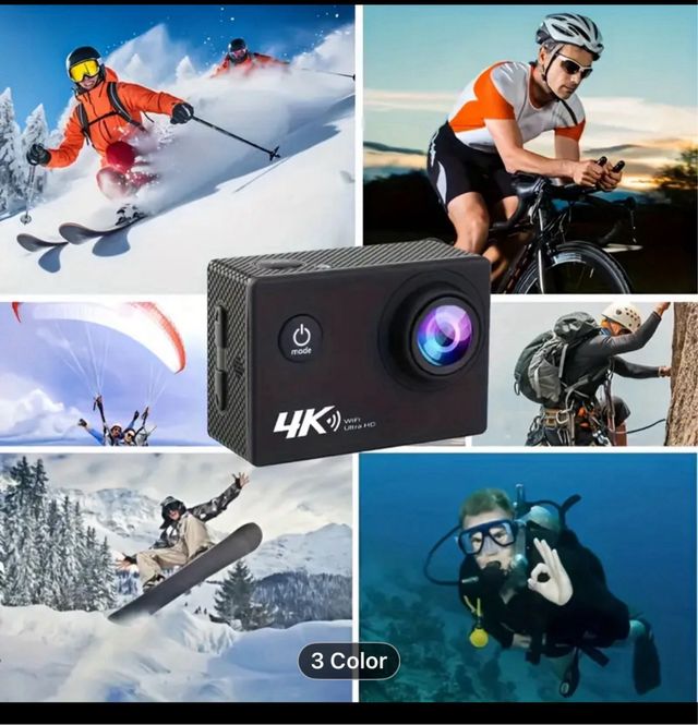 Fotocamera sportiva 4K Wifi grandangolare 16M