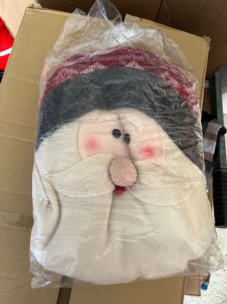 Decorazione cuscino Babbo Natale