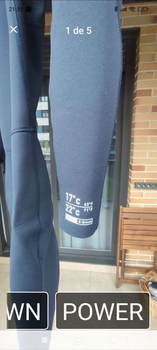 Traje Neopreno Talla M 2.2 mm